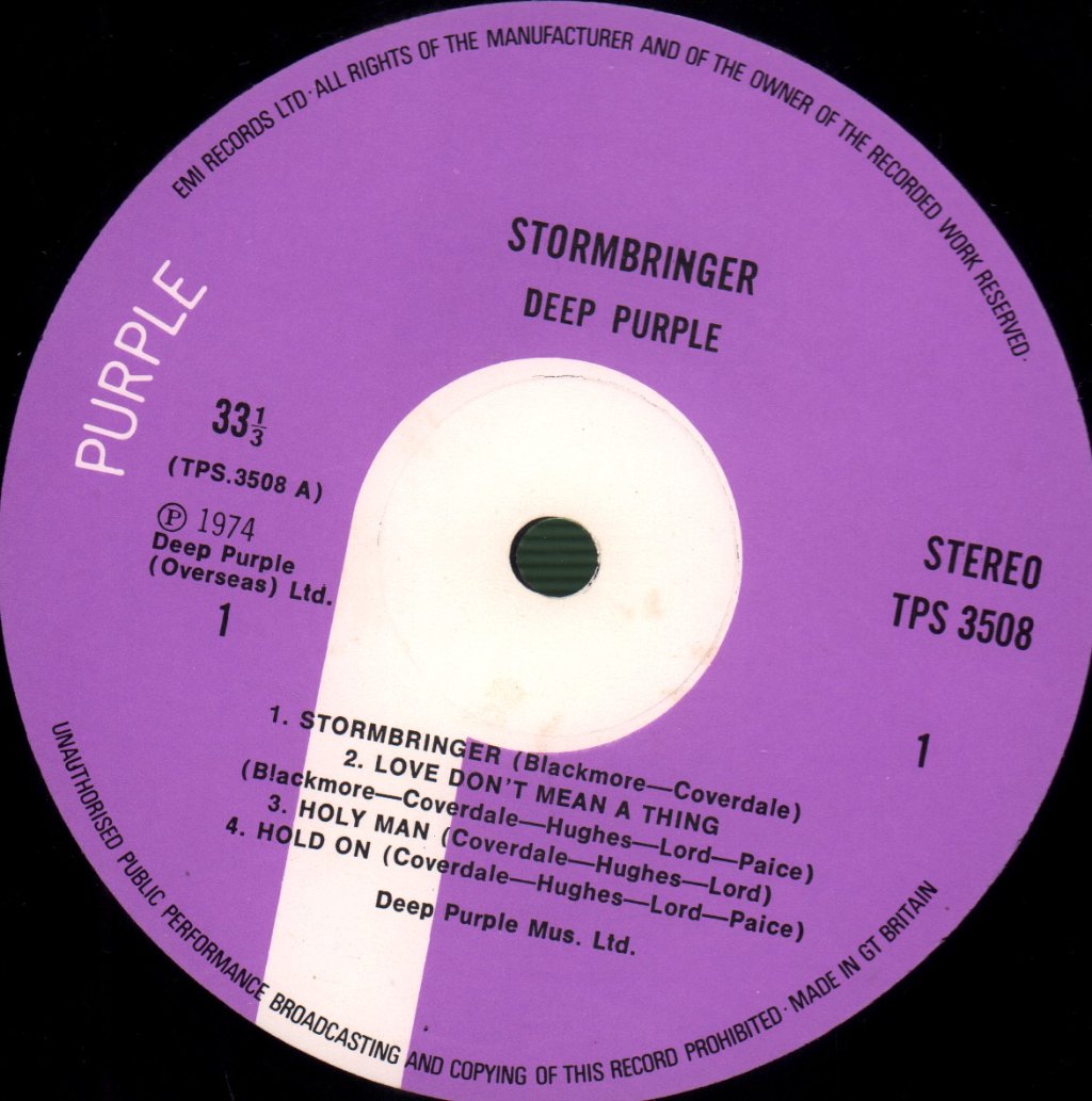 Deep Purple - Stormbringer - Lp