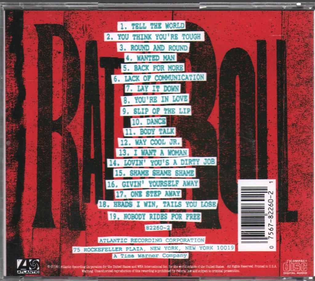 Ratt - Ratt & Roll 8191 - Cd