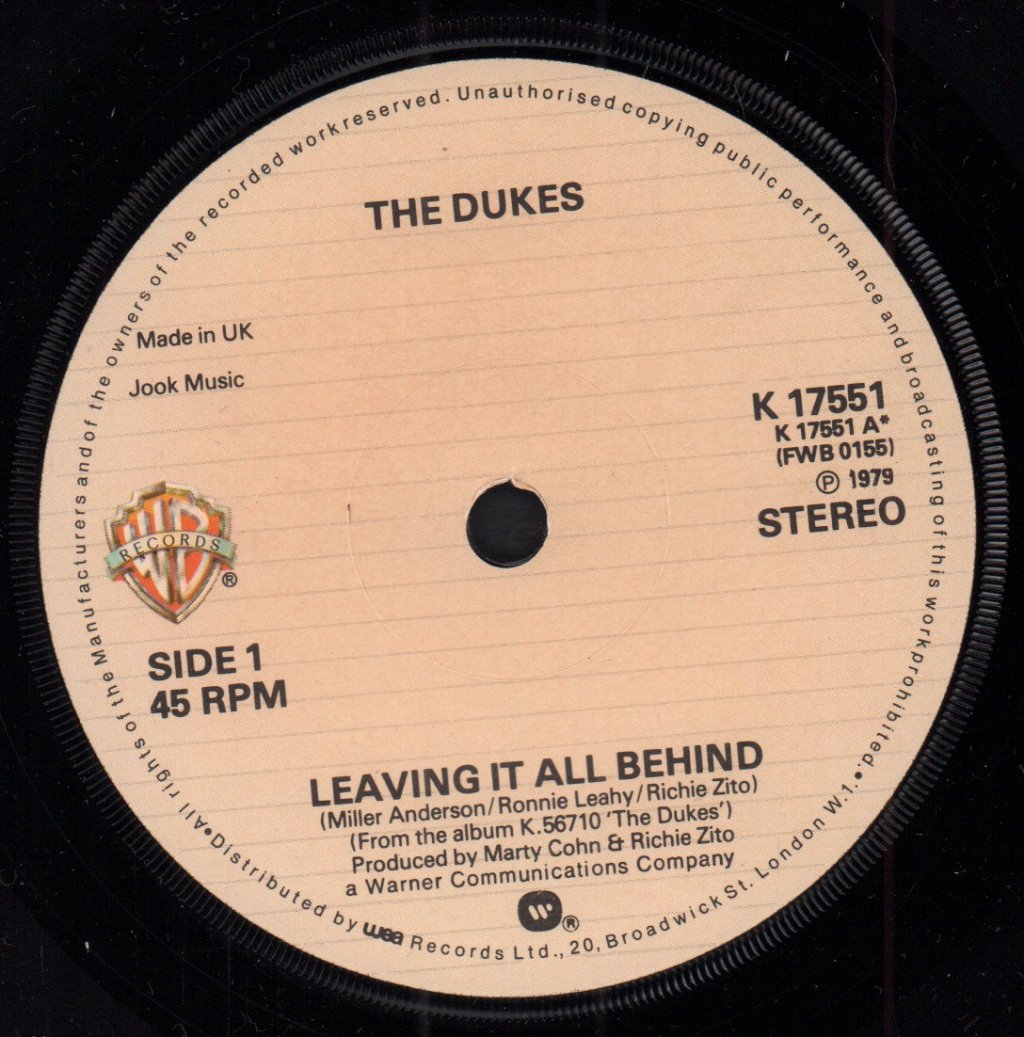 Dukes - Leaving It All Behind - 7 Inch