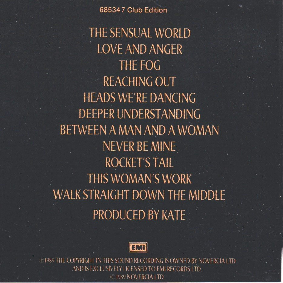 Kate Bush - sensual world - Cd