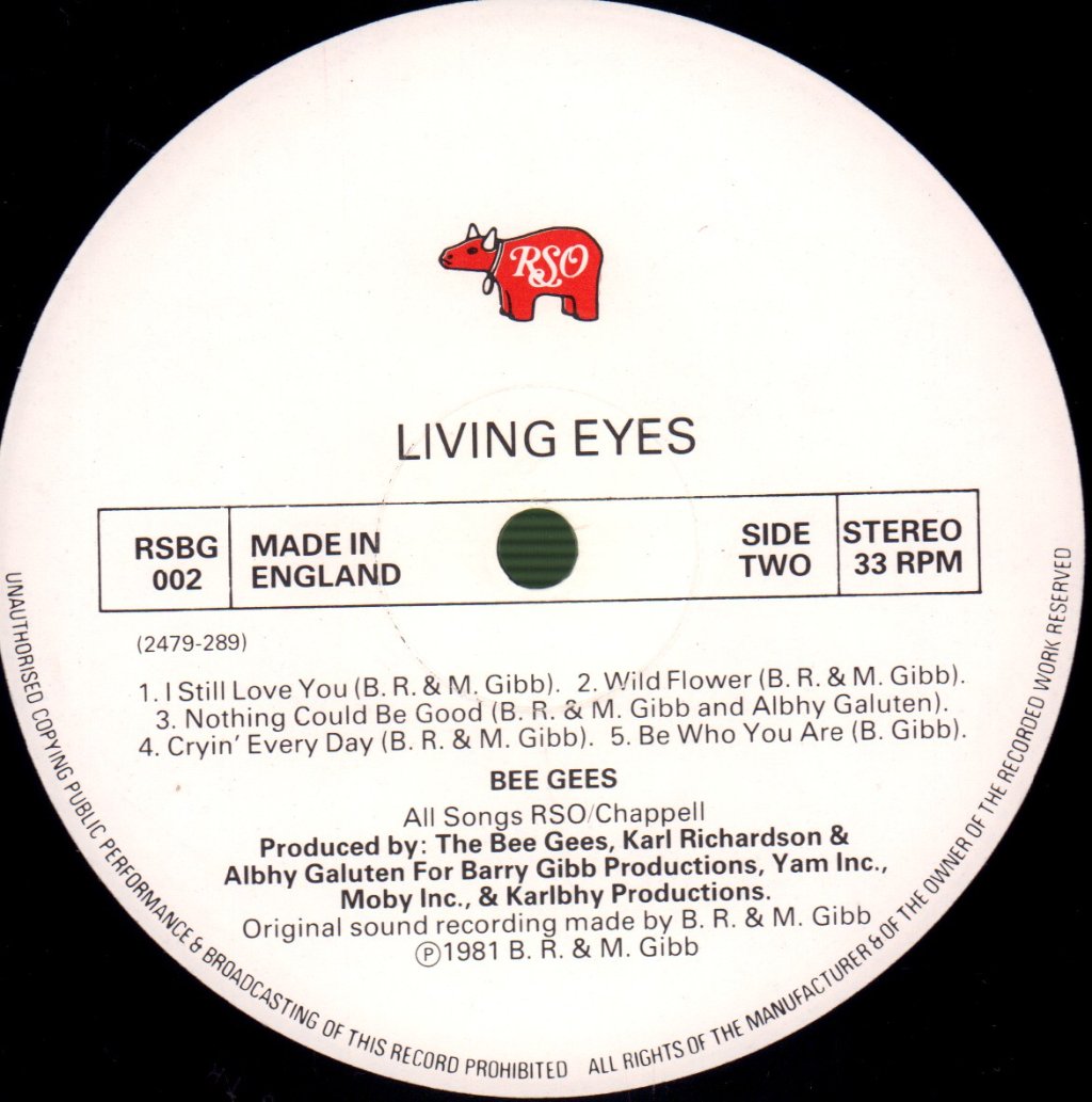 Bee Gees - Living Eyes - Lp