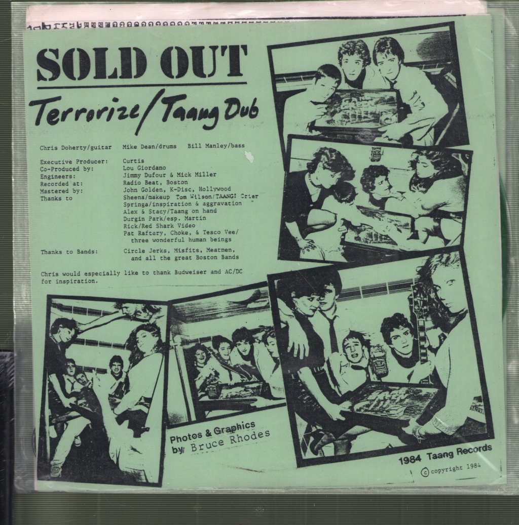 Gang Green - Sold Out - 7 Inch