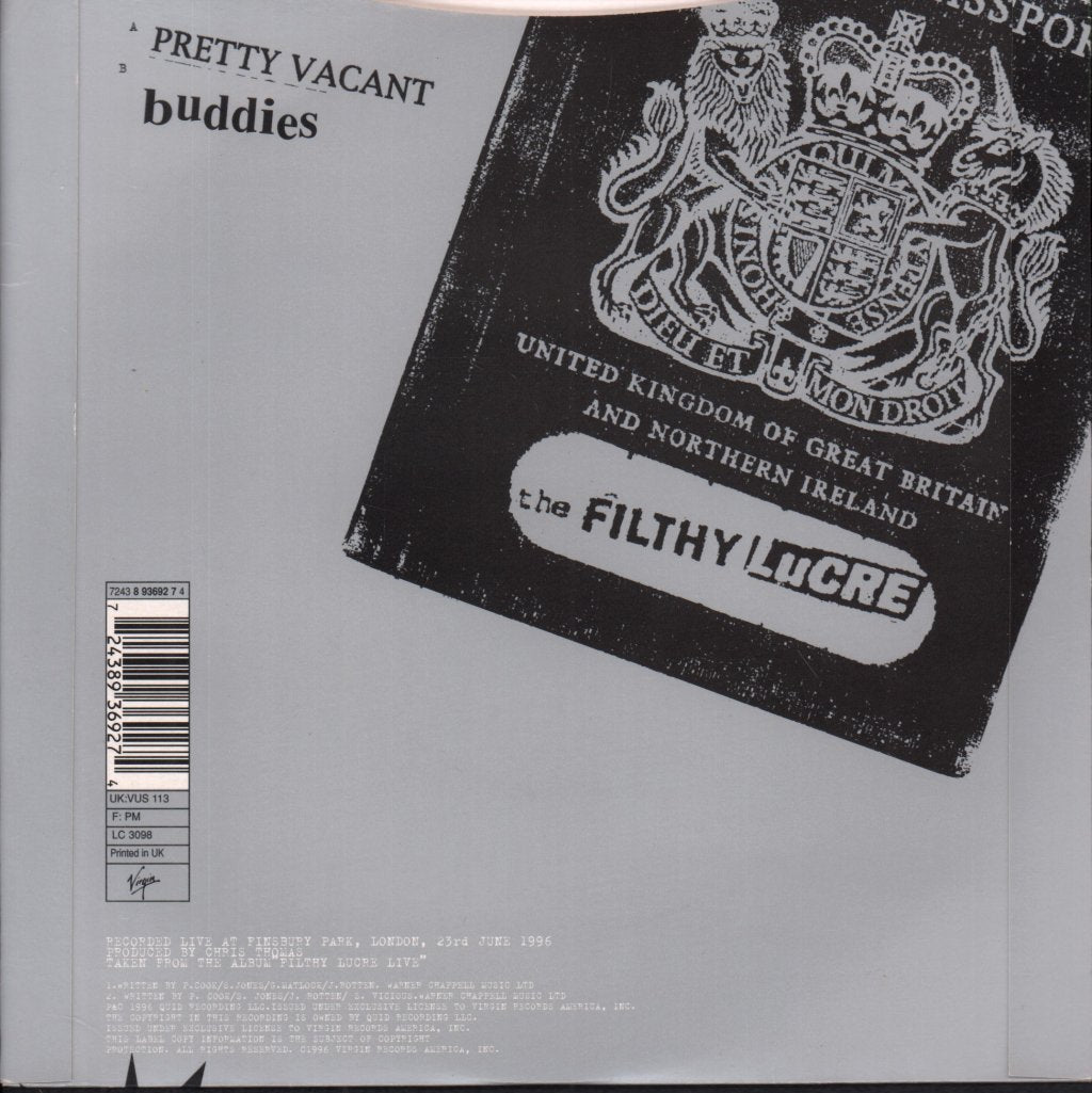 Sex Pistols - Pretty Vacant - 7 Inch