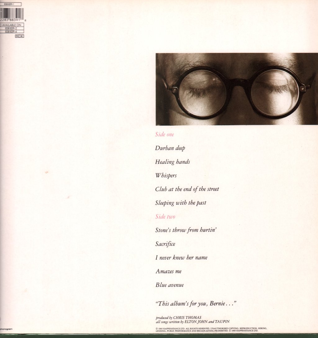 Elton John - Sleeping With The Past - Lp