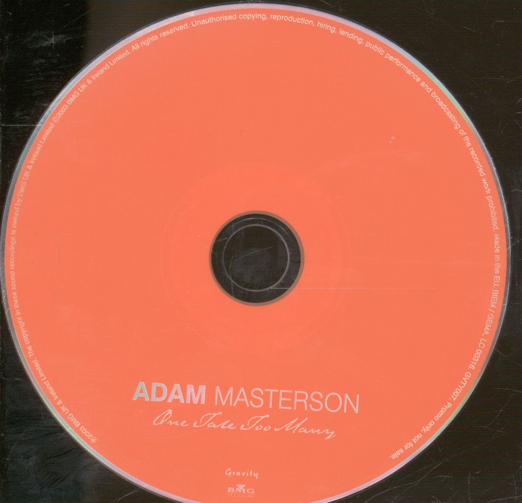 Adam Masterson - One Tale Too Many - Cd