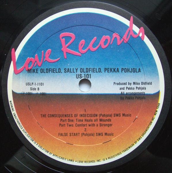 Mike Oldfield, Sally Oldfield, Pekka Pohjola - US-101 - Lp