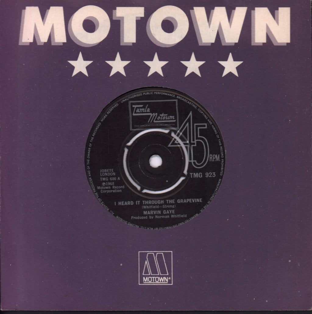 Marvin Gaye - I Heard It Through The Grapevine / Chained - 7 Inch