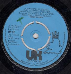 Simon Turner - California Revisited - 7 Inch