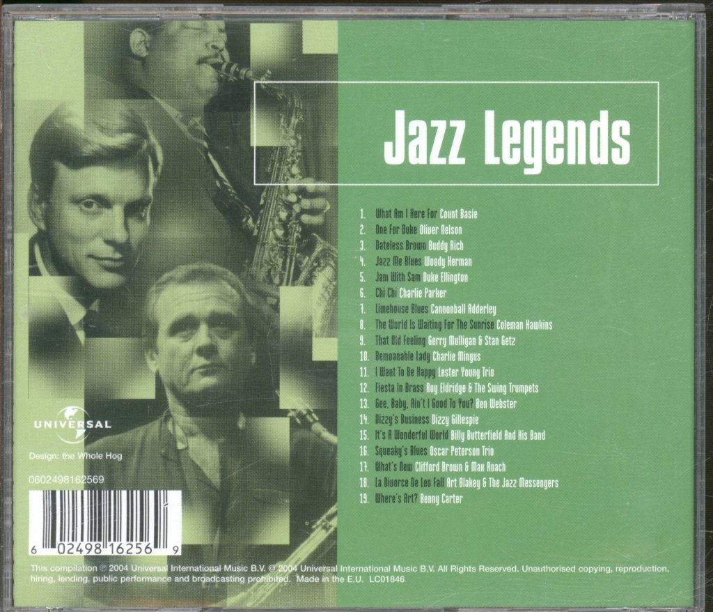 Various Artists - Jazz Legends: Big Band, Sax & Trumpet Classics - Cd