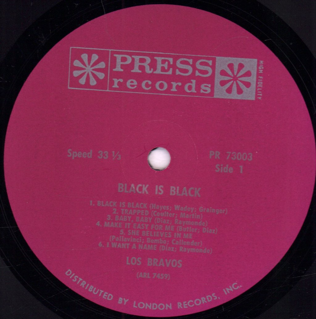 Los Bravos - Black Is Black - Lp