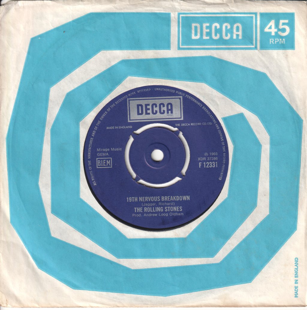 Rolling Stones - 19Th Nervous Breakdown - 7 Inch
