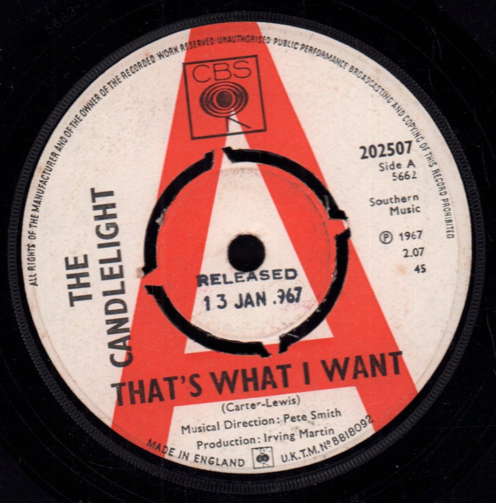 Candlelight - That's What I Want - 7 Inch