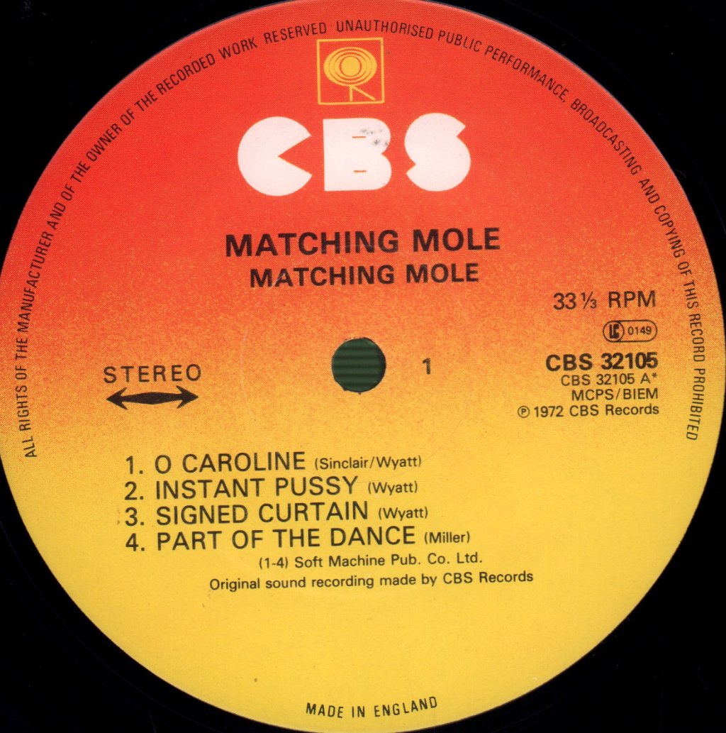 Matching Mole - Matching Mole - Lp