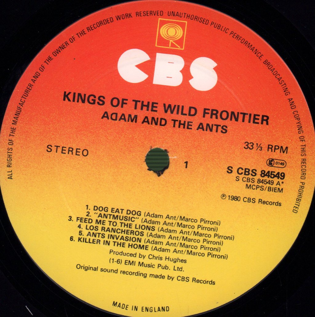 Adam And The Ants - Kings Of The Wild Frontier - Lp