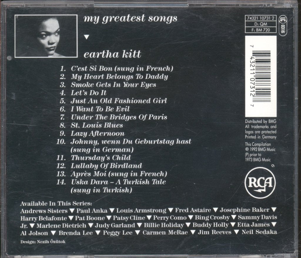 Eartha Kitt - My Greatest Songs - Cd