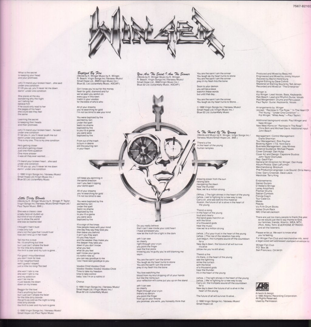 Winger - In The Heart Of The Young - Lp