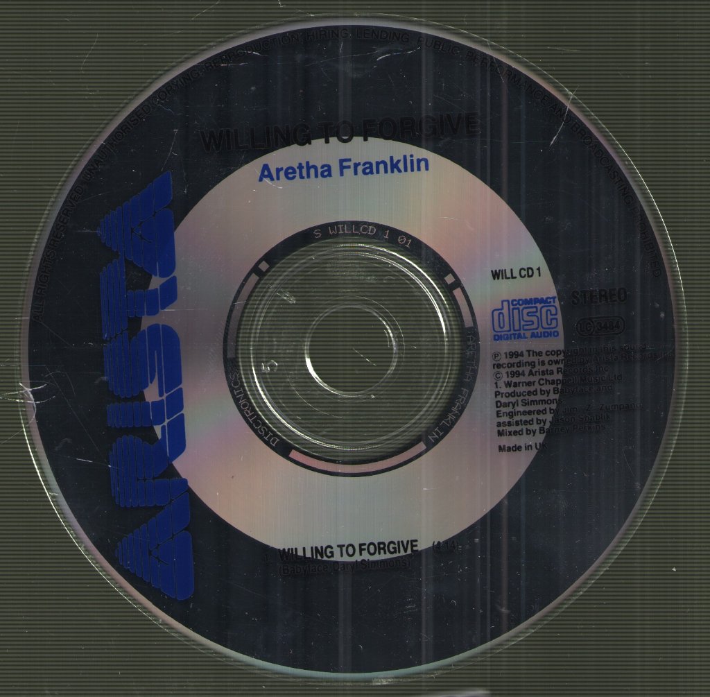 Aretha Franklin - Willing To Forgive - Cd