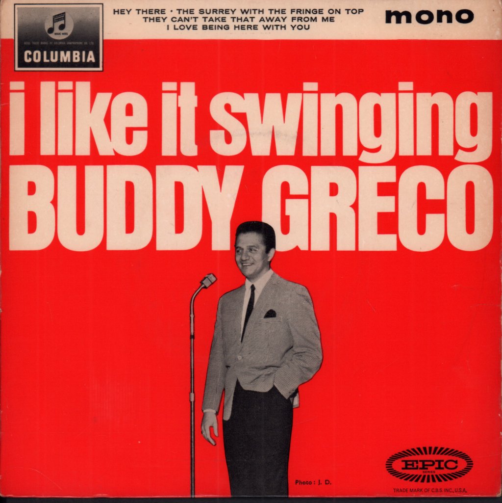 Buddy Greco - I Like It Swinging - 7 Inch