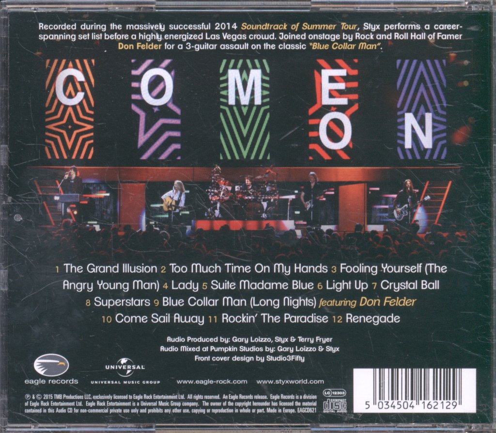 Styx - Live At The Orleans Arena Las Vegas - Cd