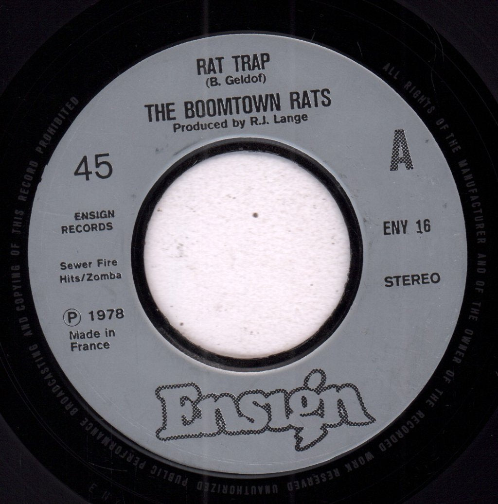 Boomtown Rats - Rat Trap - 7 Inch