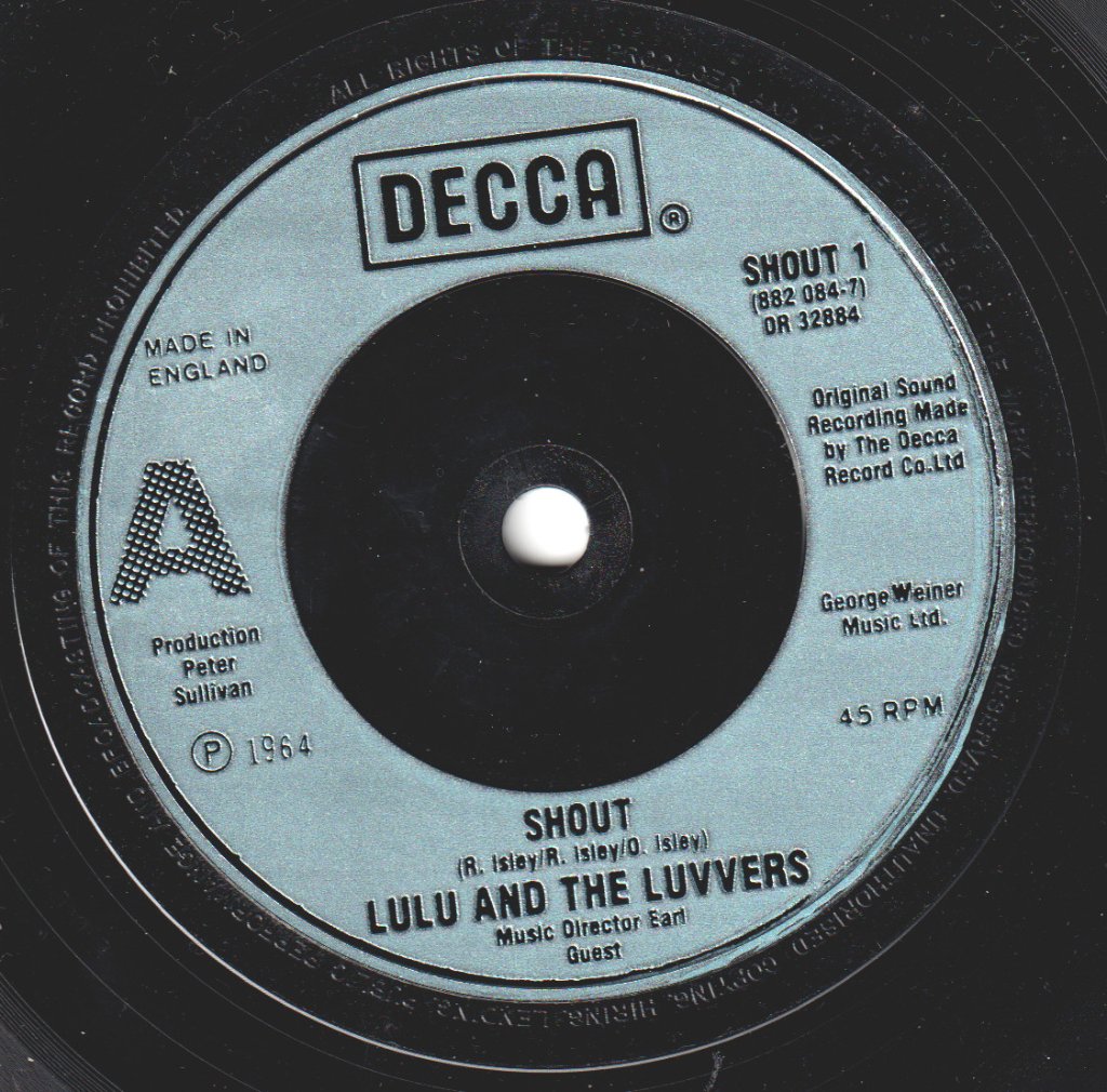 Lulu - Shout - 7 Inch