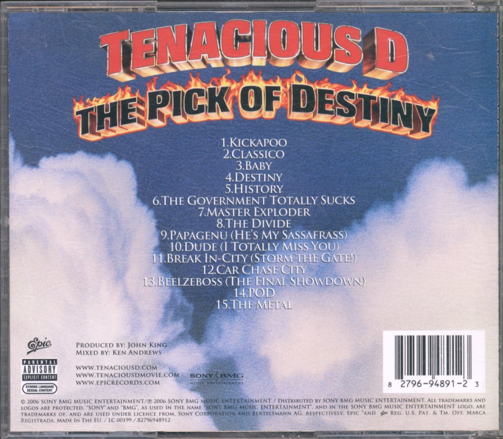 Tenacious D - Pick Of Destiny - Cd