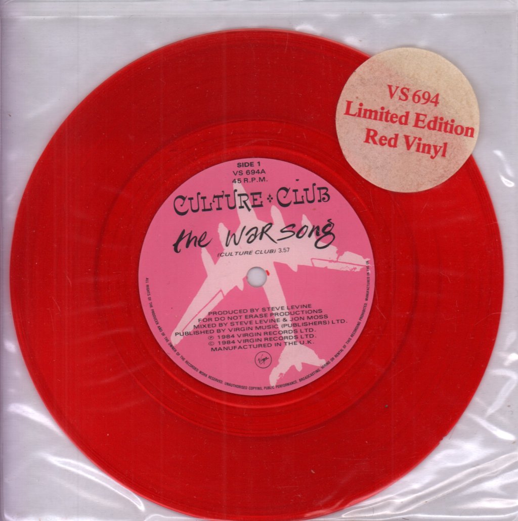 Culture Club - War Song - 7 Inch