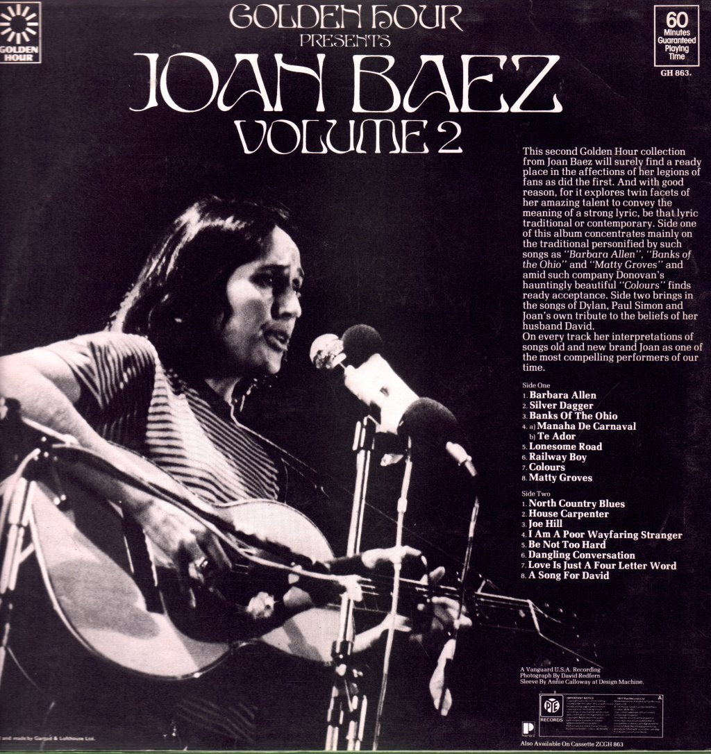 Joan Baez - Golden Hour Presents Volume 2 - Lp
