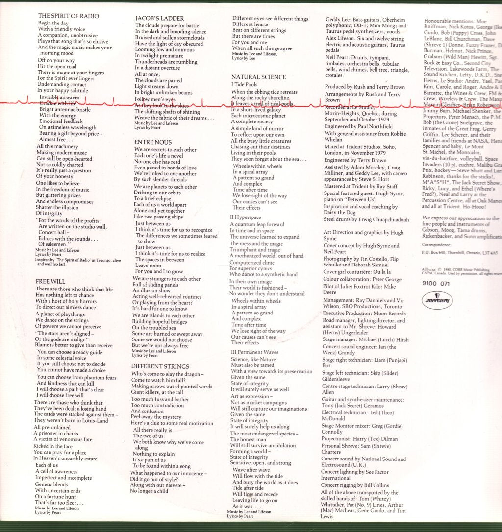 Rush - Permanent Waves - Lp