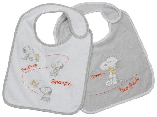 Jim James - Snoopy 401154/1 Bibs Set of 2 Velcro Sponge With Embroidery - Double Lp
