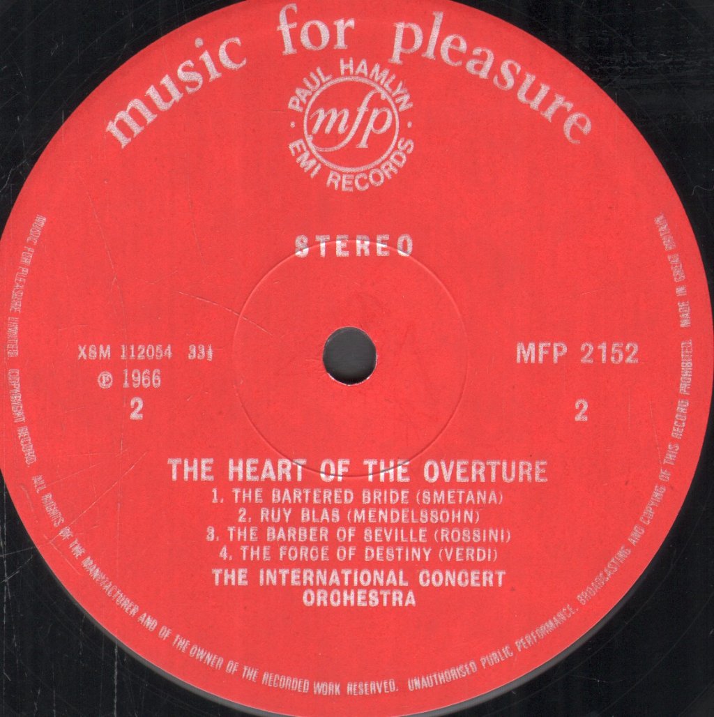 International Concert Orchestra - Heart Of The Overture - Lp