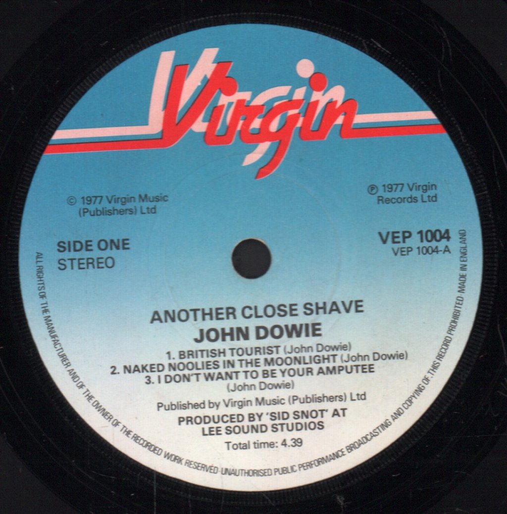 John Dowie - Another Close Shave - 7 Inch