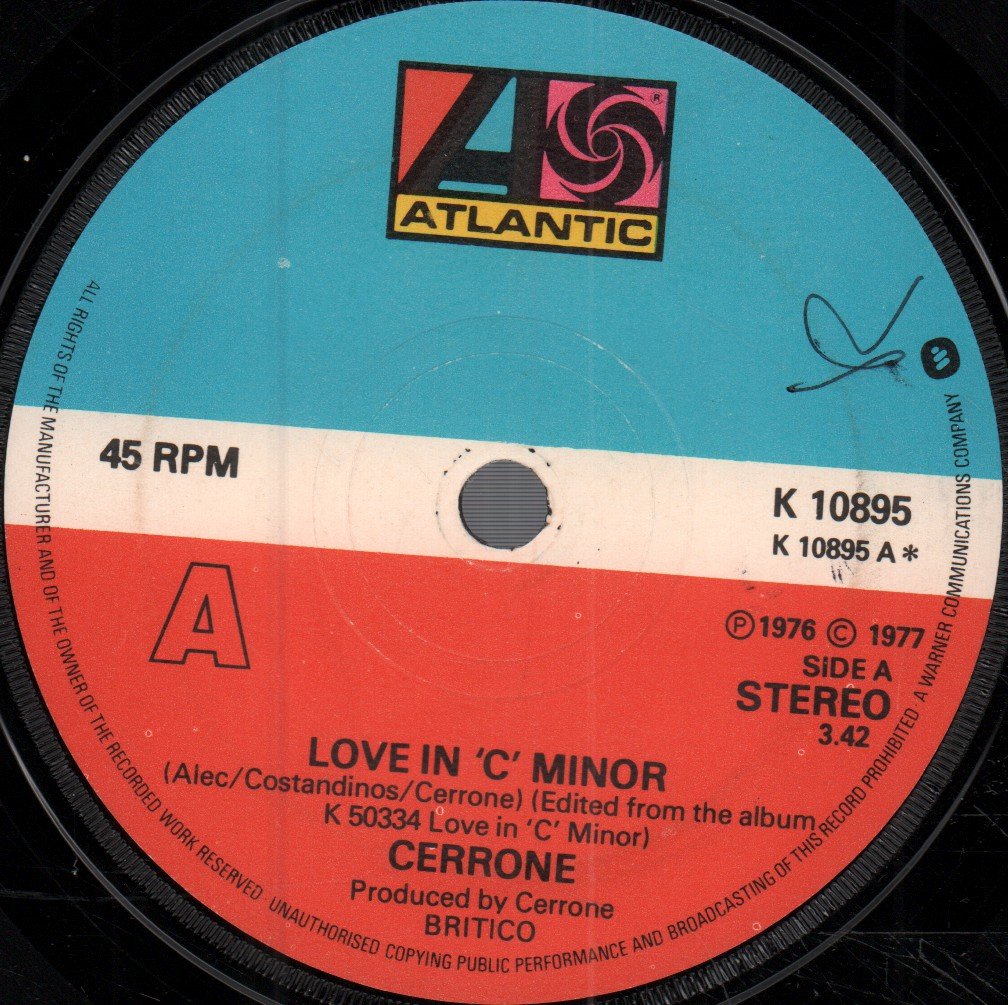 Cerrone - Love In C Minor - 7 Inch