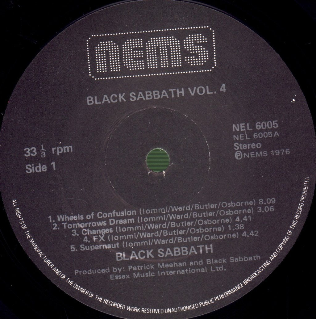 Black Sabbath - Vol 4 - Lp