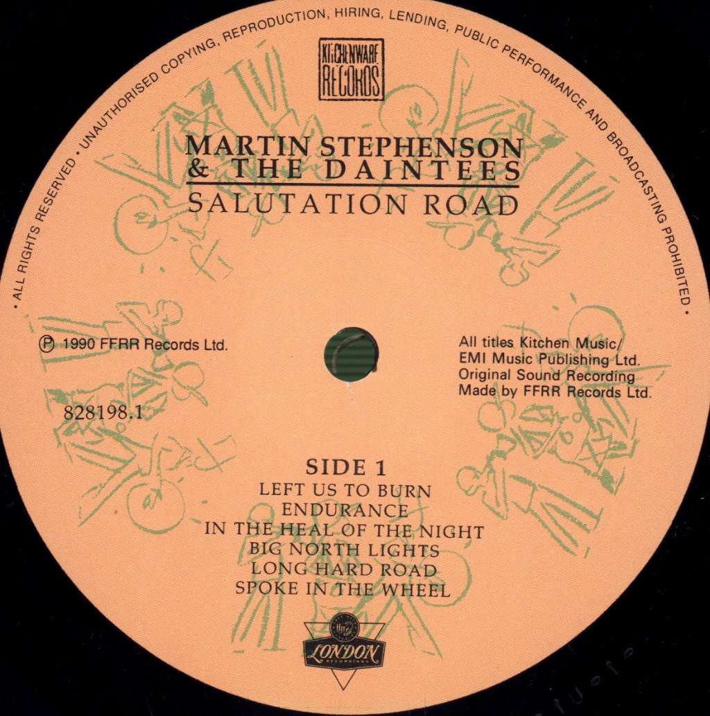 Martin Stephenson And The Daintees - Salutation Road - Lp