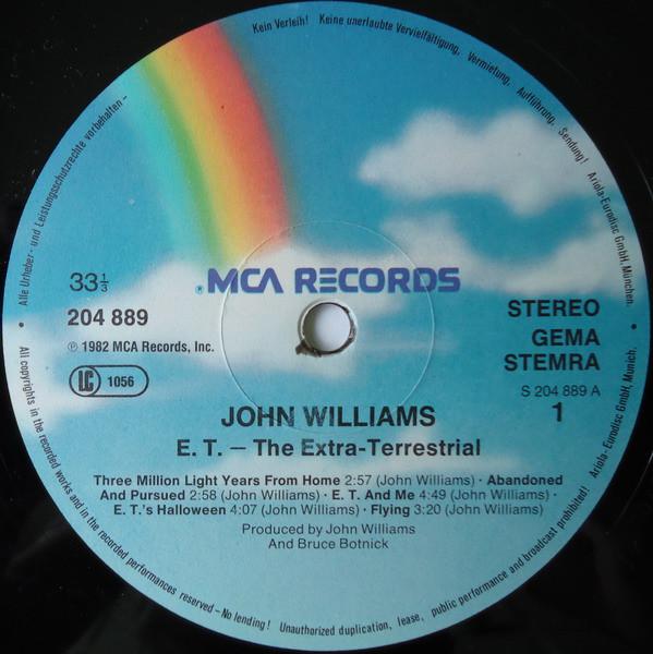 John Williams - E.T. The Extra-Terrestrial Music From The Original Motion Picture Soundtrack - Lp