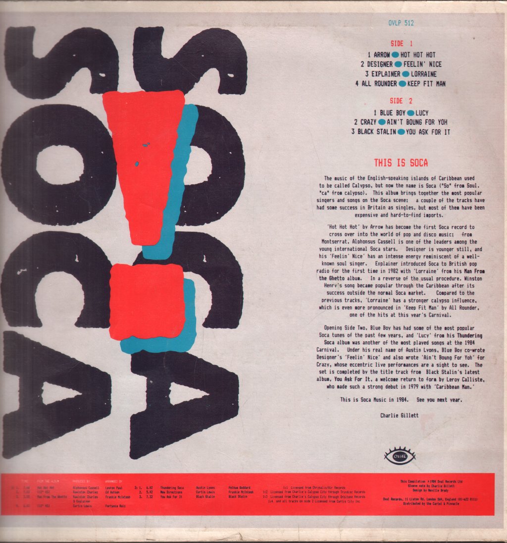 Various Artists - This Is Soca! '84 - Lp