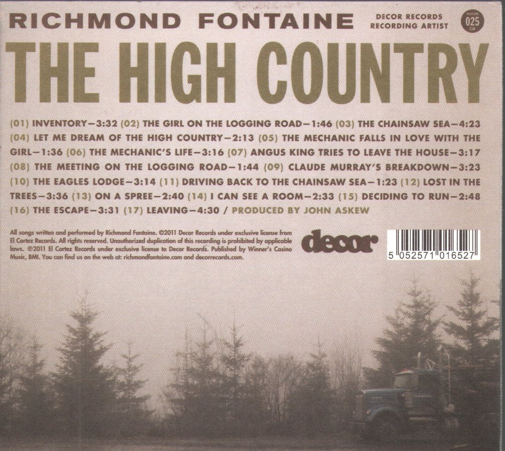 Richmond Fontaine - High Country - Cd