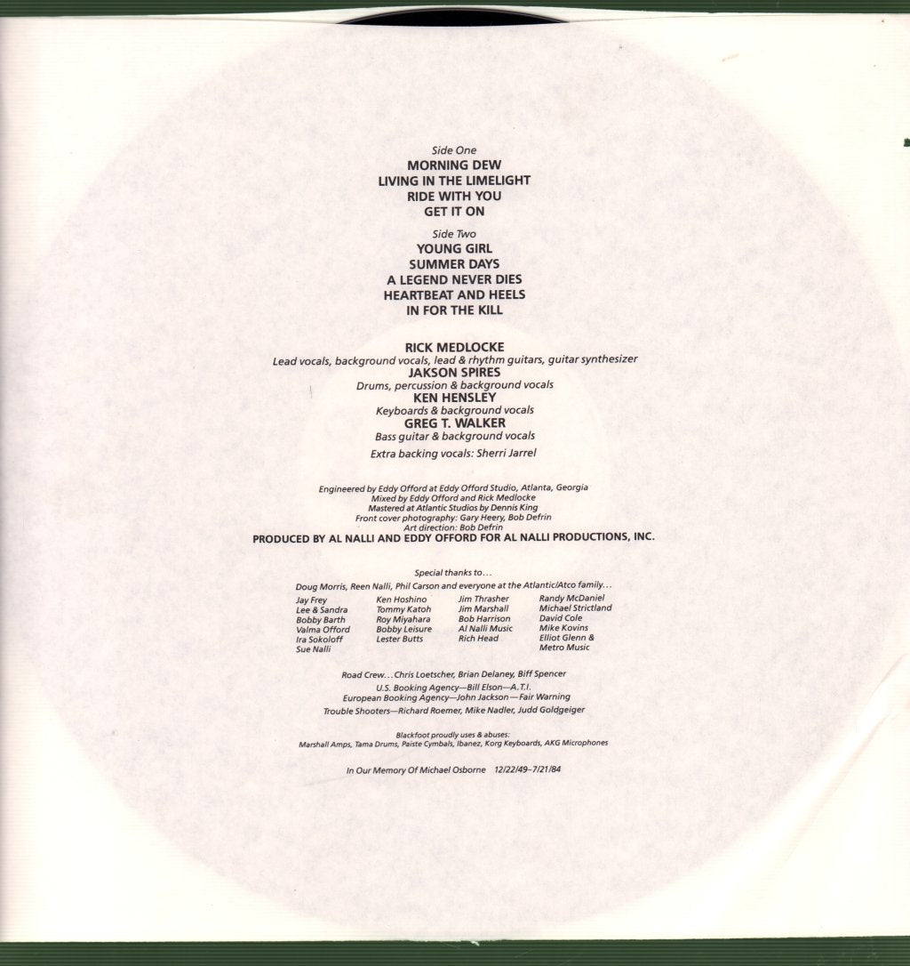 Blackfoot - Vertical Smiles - Lp