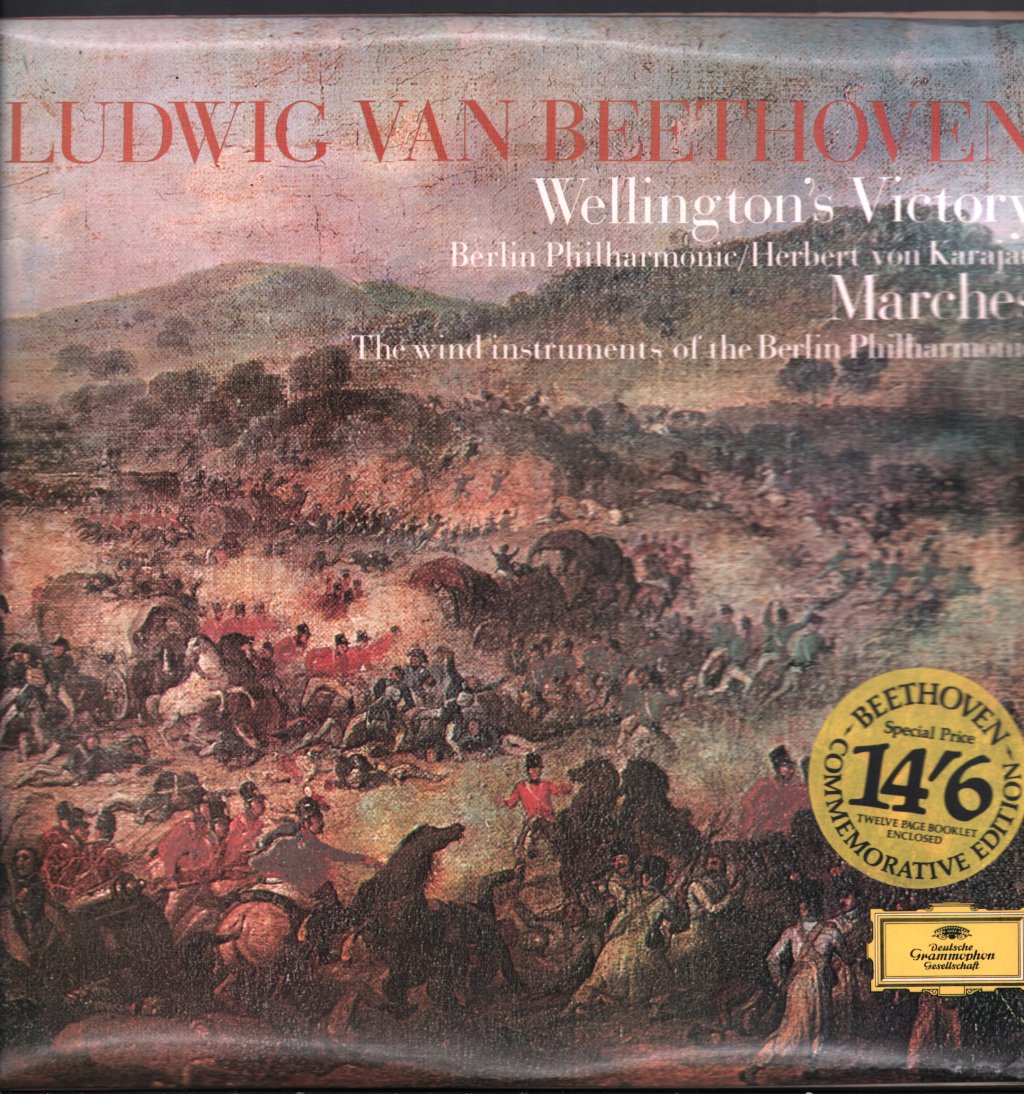 Herbert Von Karajan / Berlin Philharmonic Orchestra - Ludwig Van Beethoven - Wellington's Victory - Lp