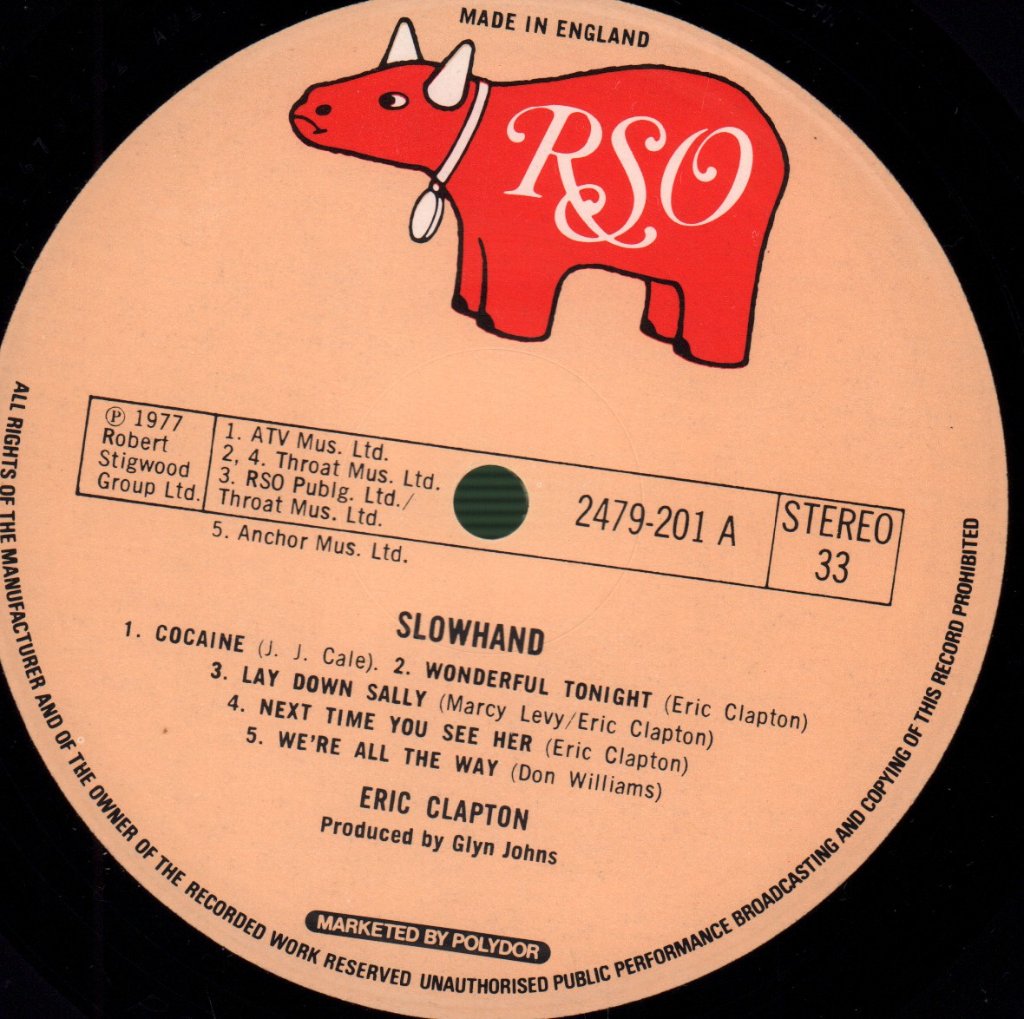 Eric Clapton - Slowhand - Lp