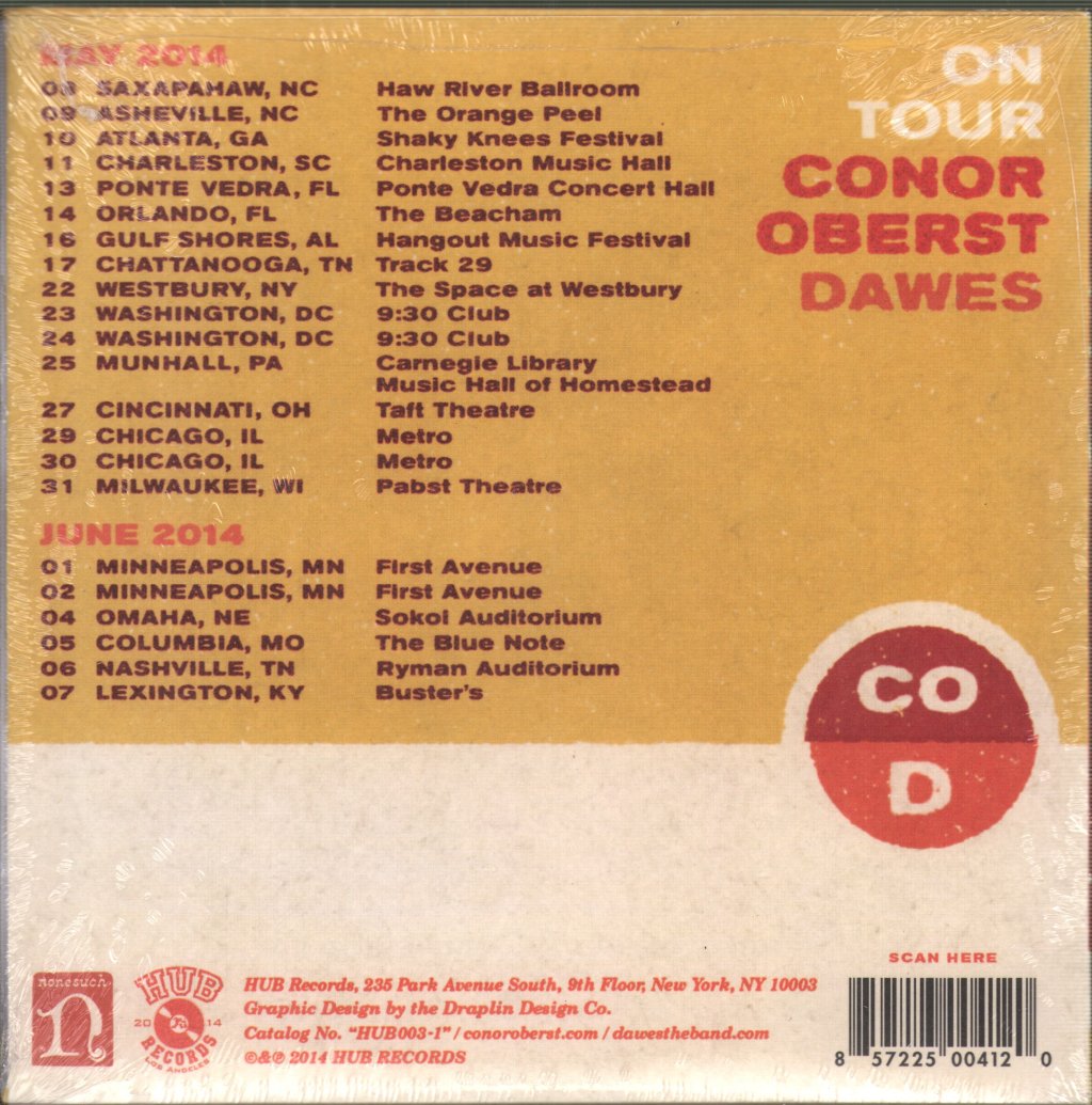 Conor Oberst/Dawes - Million Dollar Bill /Easy/Lucky/Free - 7 Inch