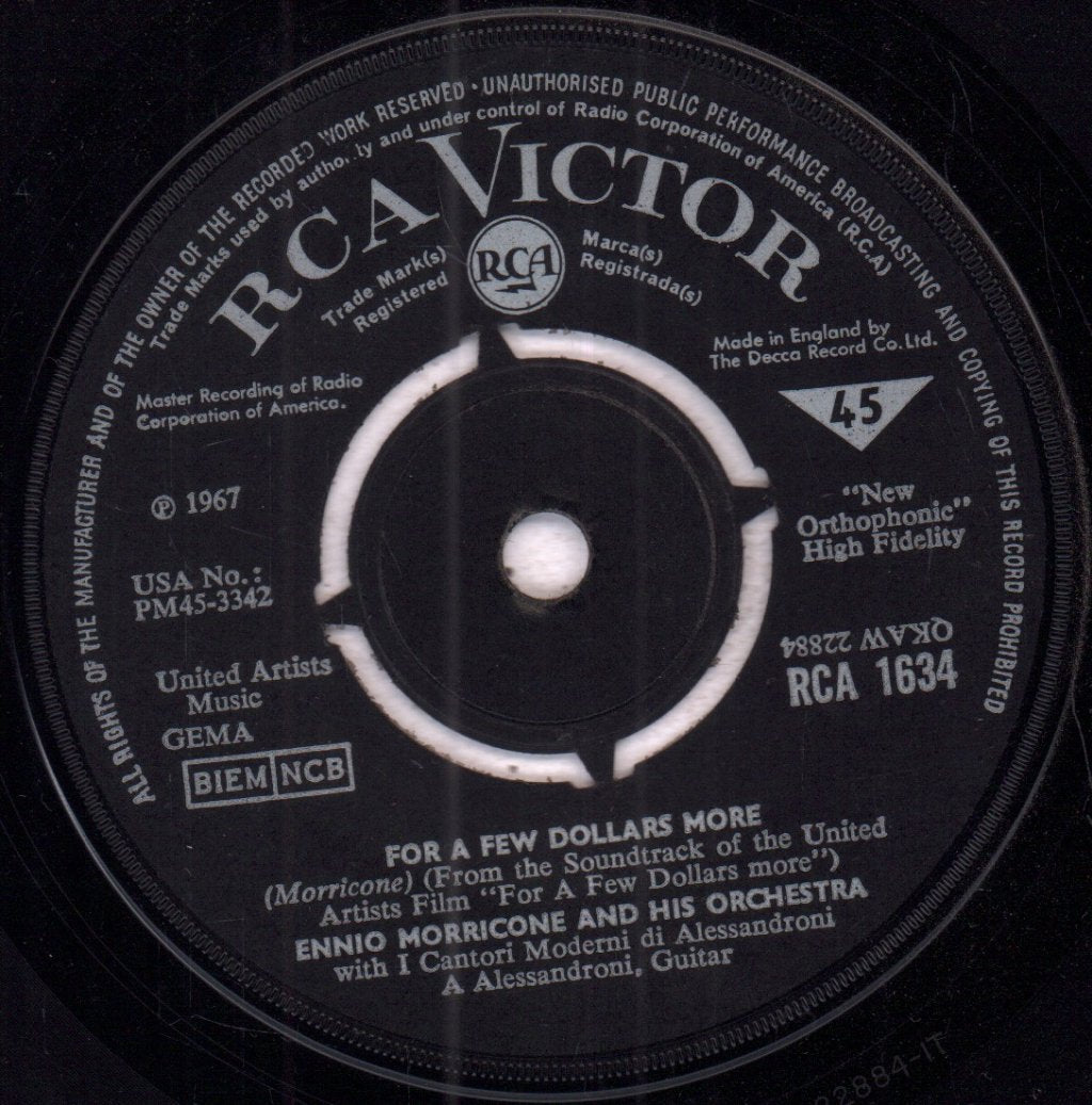 Ennio Morricone - For A Few Dollars More - 7 Inch