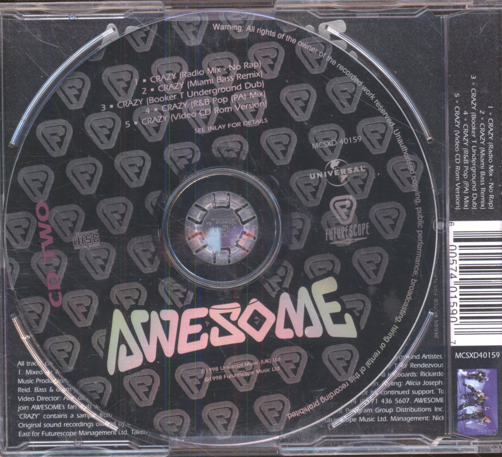 Awesome - Crazy - Cd