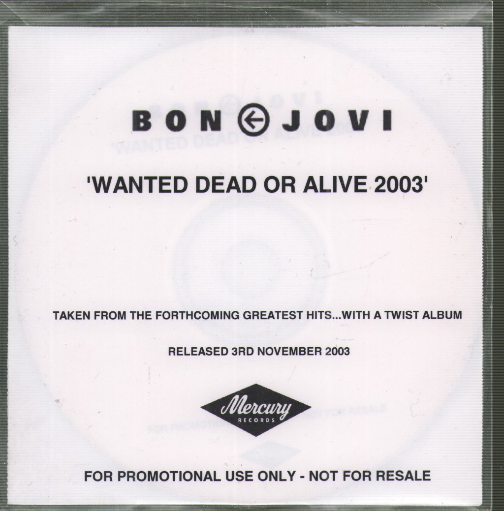 Bon Jovi - Wanted Dead Or Alive 2003 - Cdr