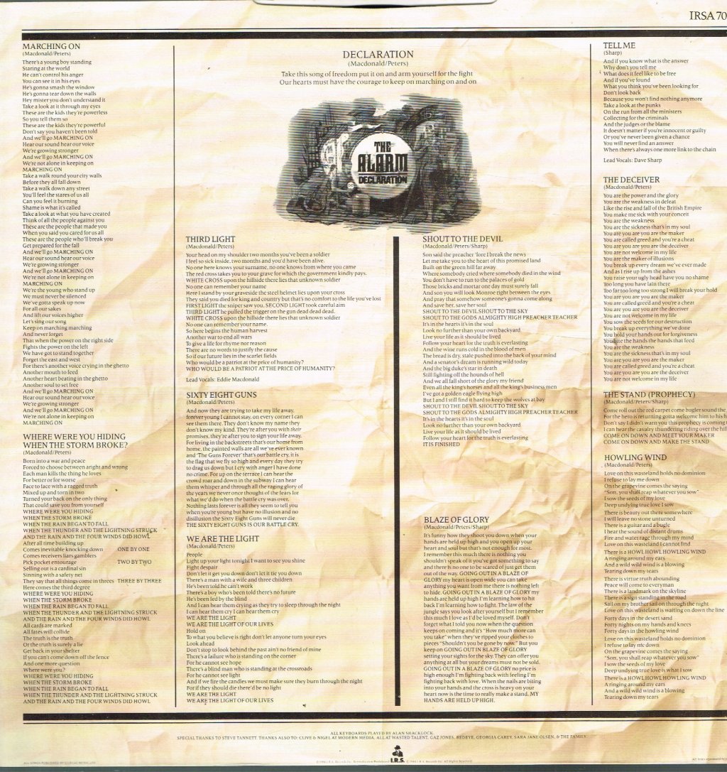 Alarm - Declaration - Lp