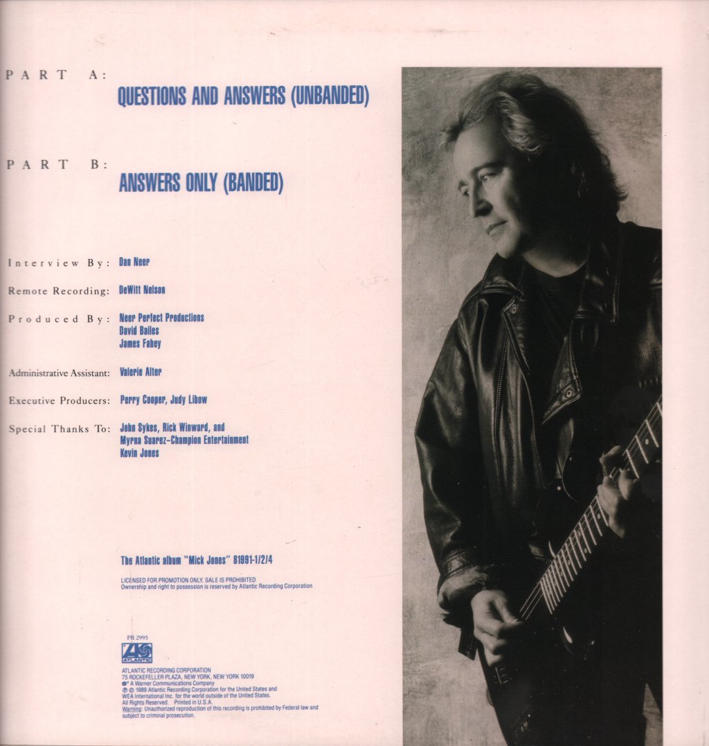 Mick Jones - Jones Alone - Lp
