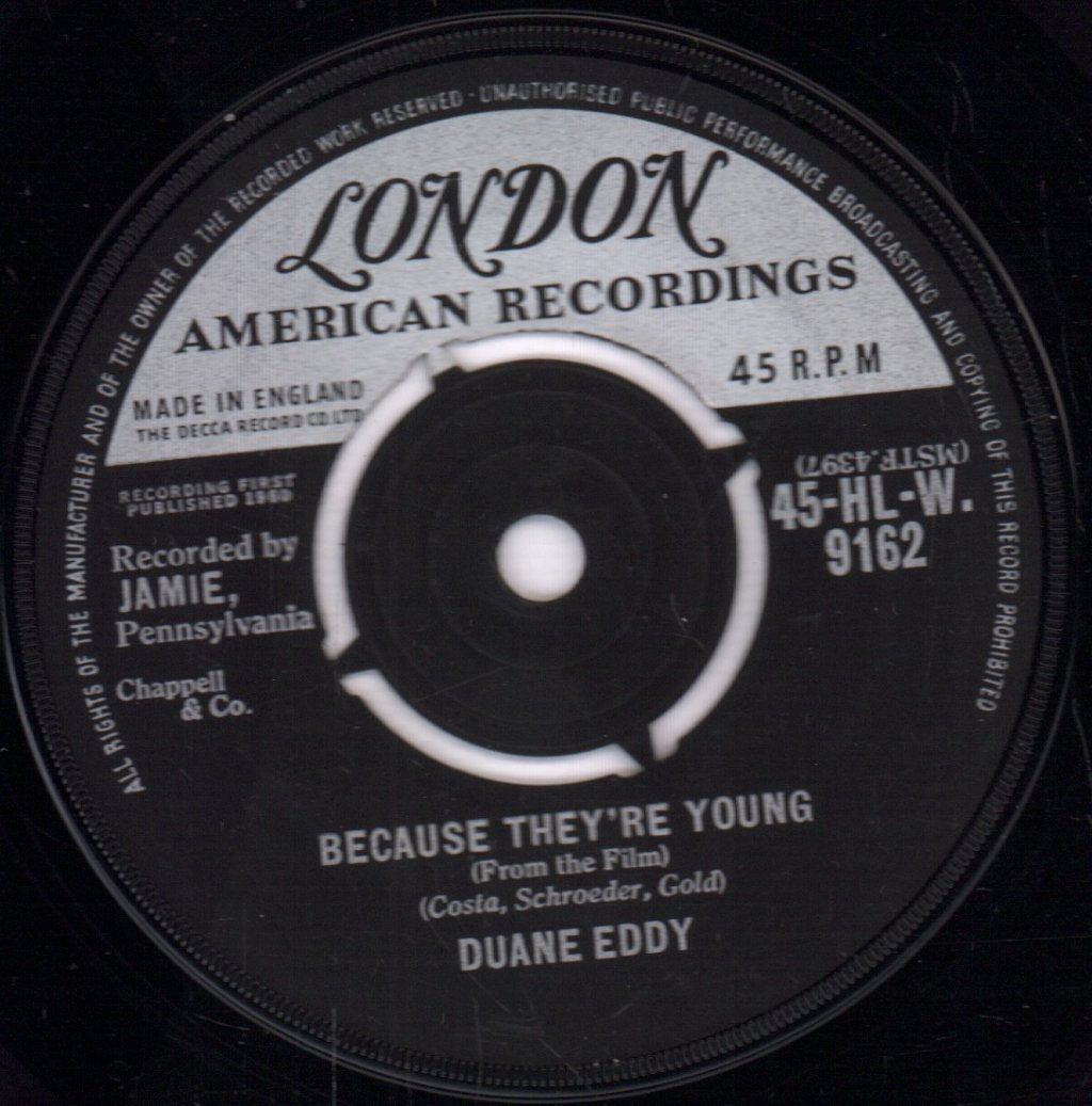 Duane Eddy - Because They're Young - 7 Inch