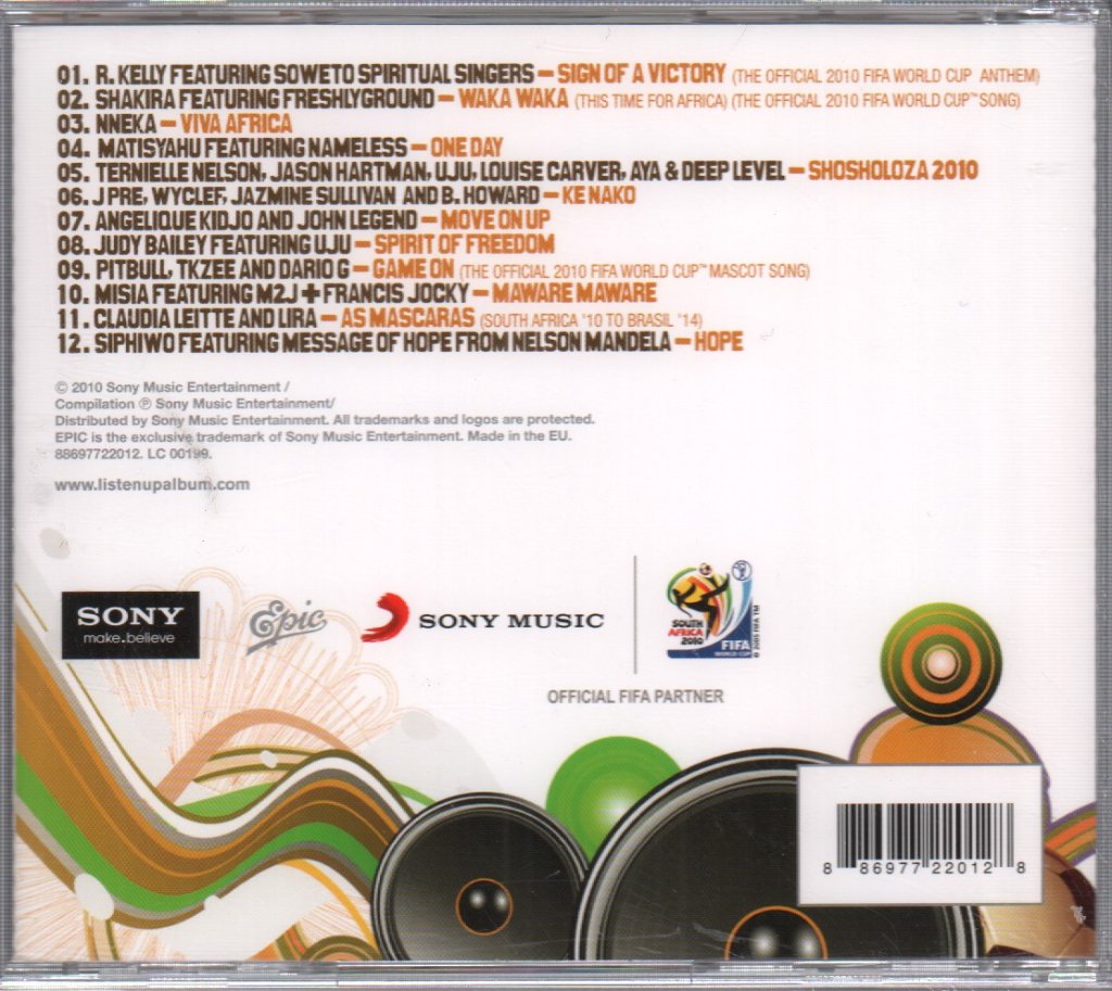 Various Artists - Listen Up: The Official 2010 Fifa World Cup Album - Cd