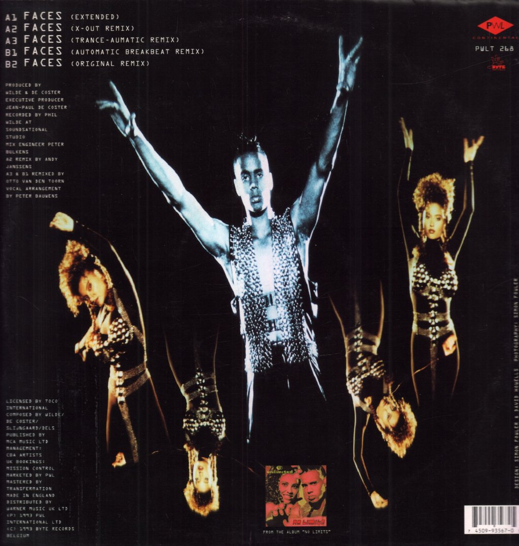 2 Unlimited - Faces - 12 Inch